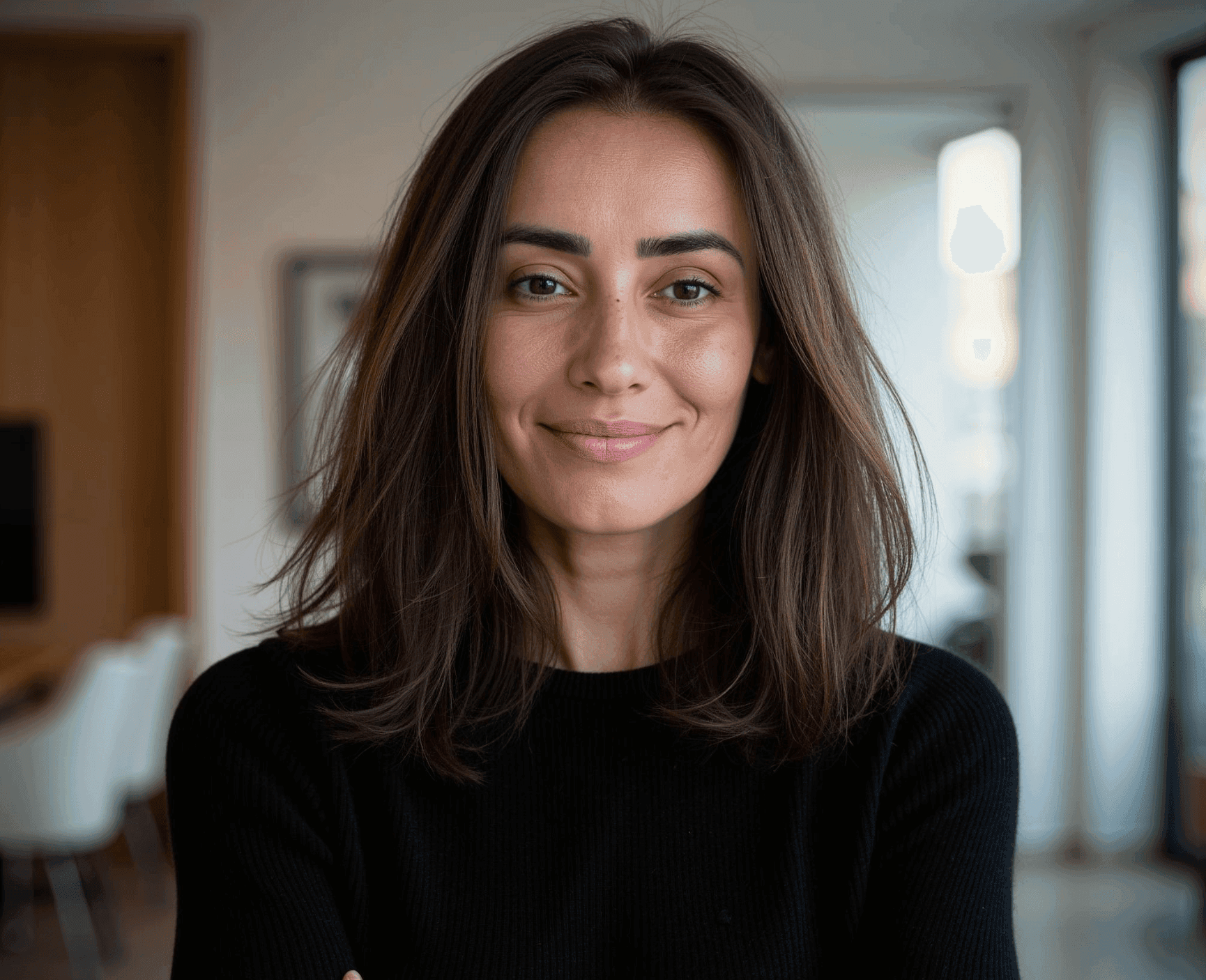Portrait of Melek Ben Mlouka, founder and manager of Yellow Conciergerie